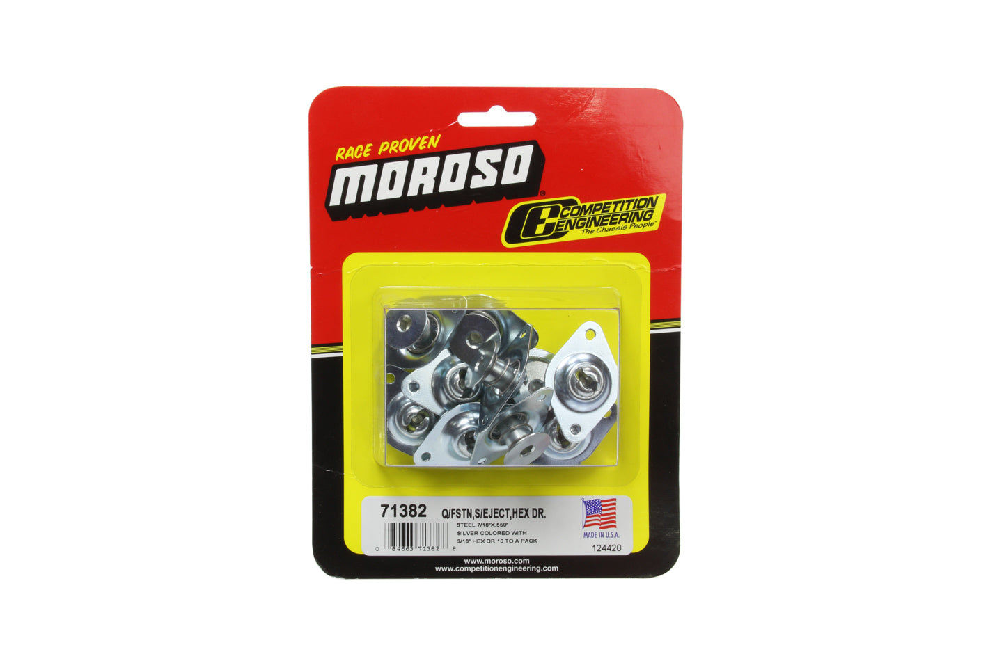 Moroso Self-Ejecting Fasteners Large Head 7/16" x .55" 71382