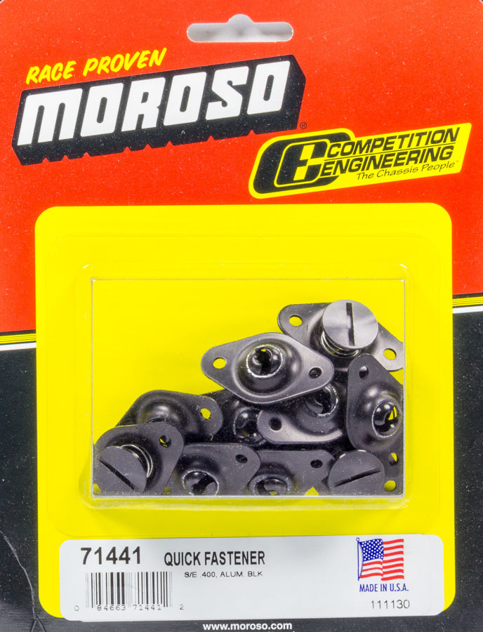 Moroso Self Ejecting Fasteners Aluminum .400" Short Body 71441
