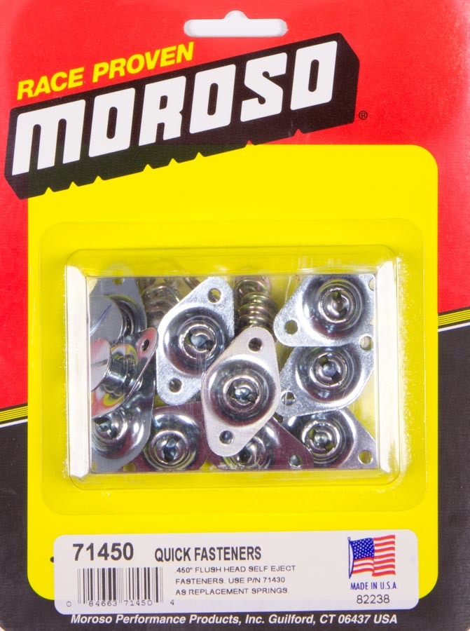 Moroso Self Ejecting Fasteners Steel .450" Short Body 71450
