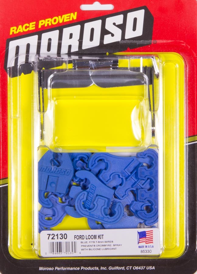 Moroso SBF Spark Plug Wire Loom Kit Blue 72130