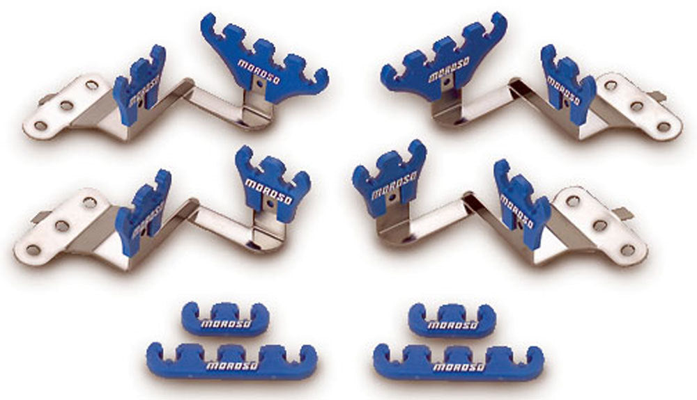 Moroso Blue Wire Loom Kit for SBC Center Bolt Valve Cover 72140