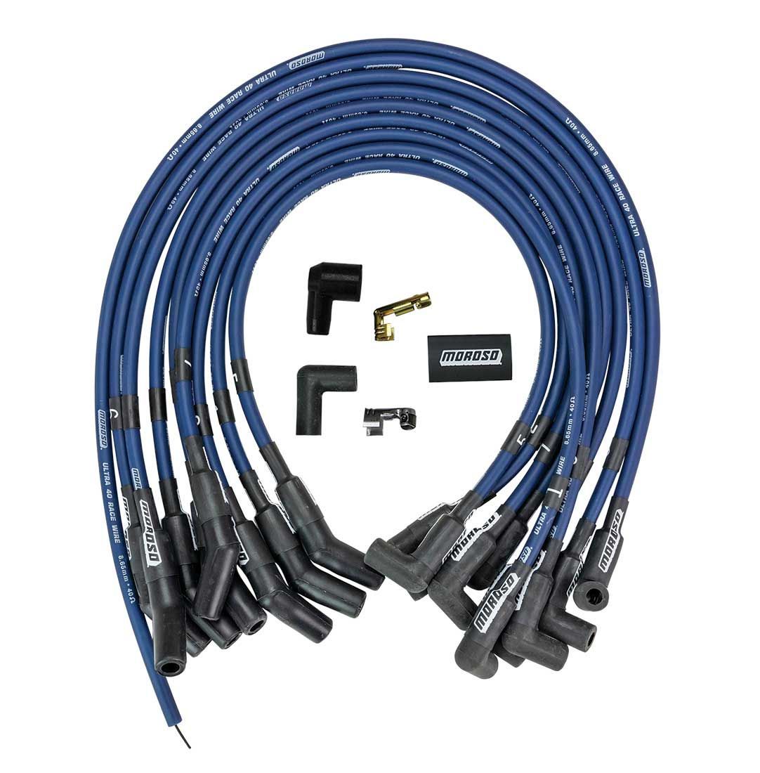Moroso Ultra 40 Plug Wire Set Ford 429-460 Blue 73674