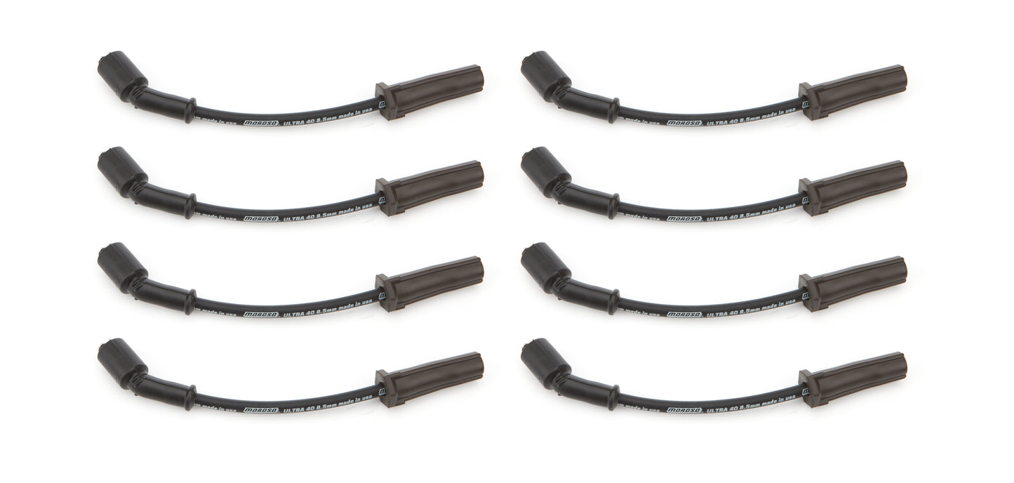 Moroso Ultra 40 Wire Set 8.5mm GM LS/LT 9.75 Black 73745