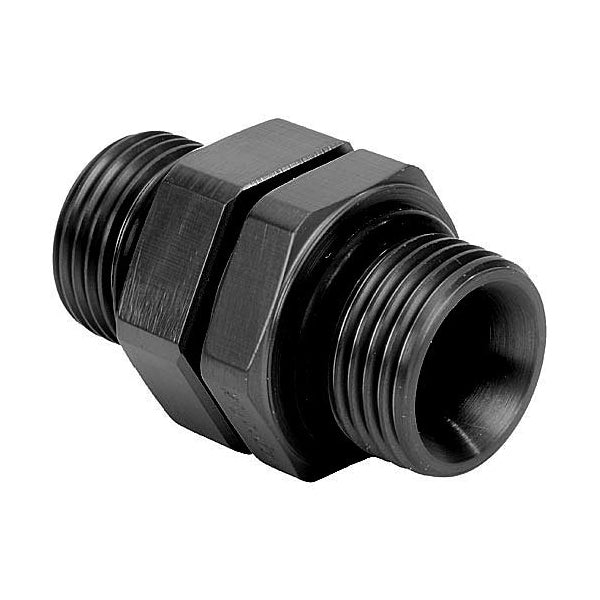 MagnaFuel #10 Straight to 3/8npt Coupler w/Jam Nut Black MP-3030-BLK