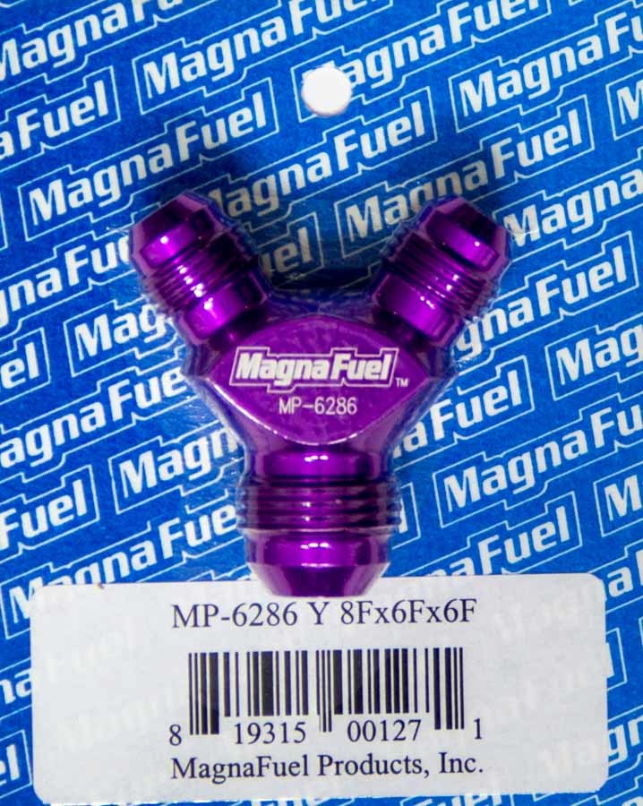 MagnaFuel Y-Fitting, 2 #6 Male & 1 #8 MP-6286