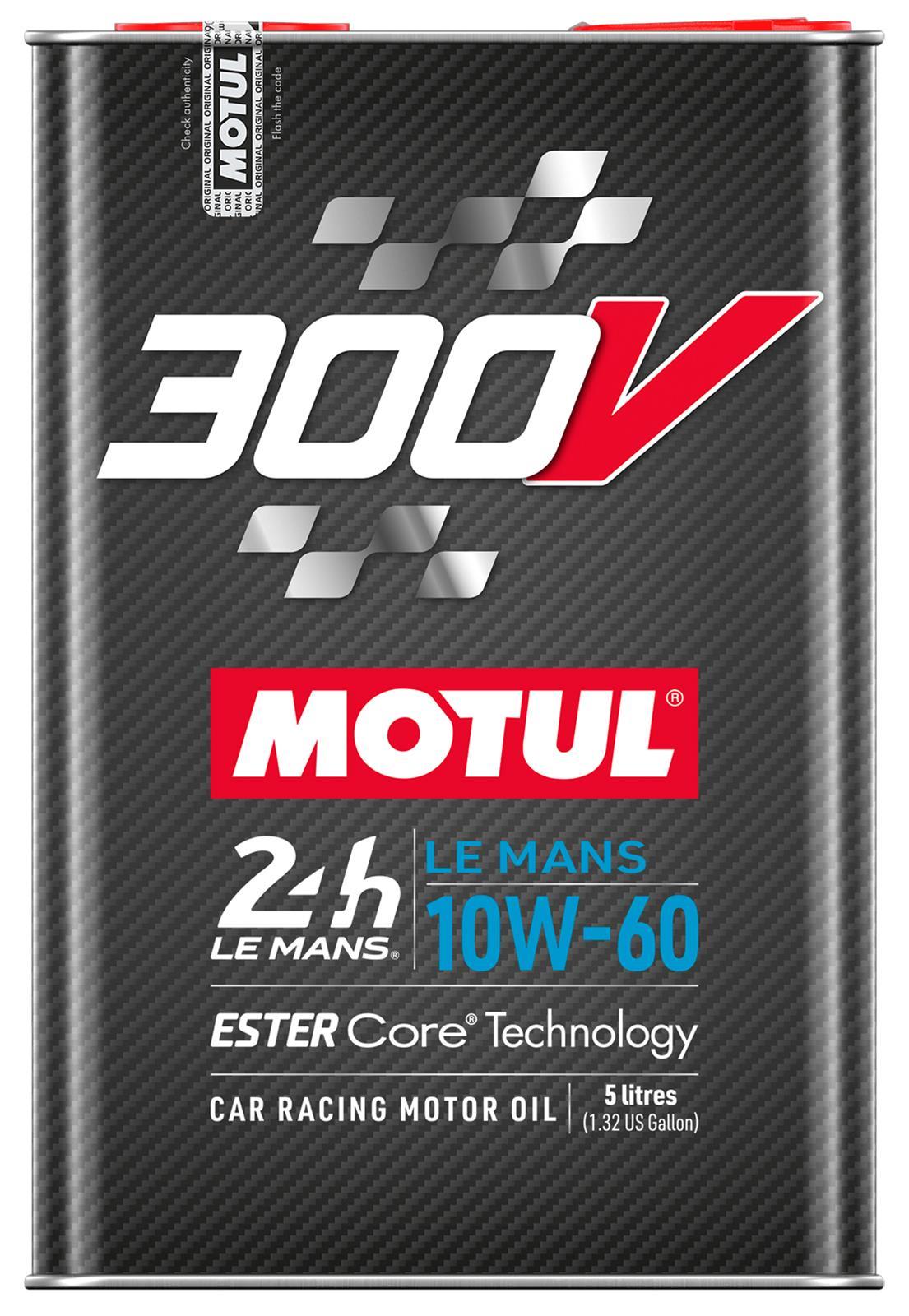 Motul 300V Synthetic Le Mans Motor Oil 10W-60, 5 Liters