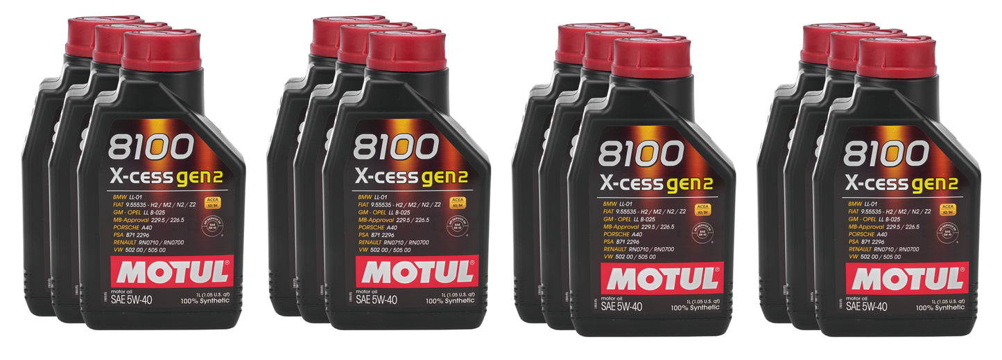 Motul 8100 X-Cess 5W40 MTL110904 (Case)
