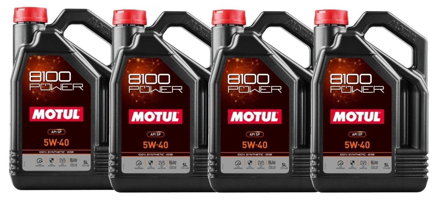 Motul 8100 Power 5w40 5 Liter Bottle (Case)