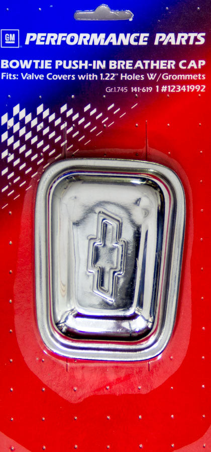 Chrome Push In Rectangle Valve Covers Breather