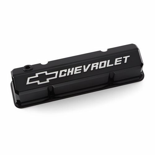 Proform SBC Valve Covers Slant Edge Liquid Black 141-919