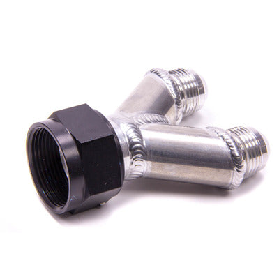 Peterson Fluid Y-Manifold - 20AN Female Swivel To 2 - 12AN Male 10-1730