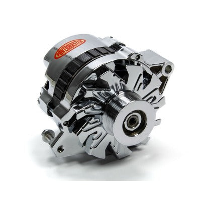 Powermaster GM TPI Chrome Alternator 105 Amp 17802