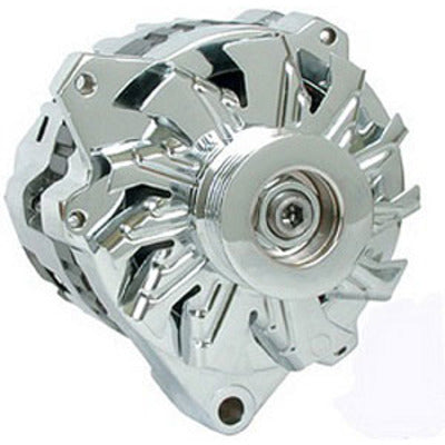 Powermaster Polished GM Alternator 105 Amp w/Serpentine Pulley 27861