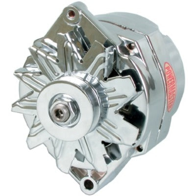 Powermaster Chrome Delco 150 Amp Alternator 1 Wire 37293