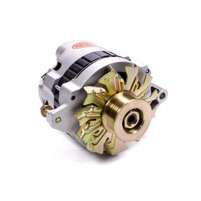 Powermaster 140 Amp XS Small GM Alternator Natural Finish 478028