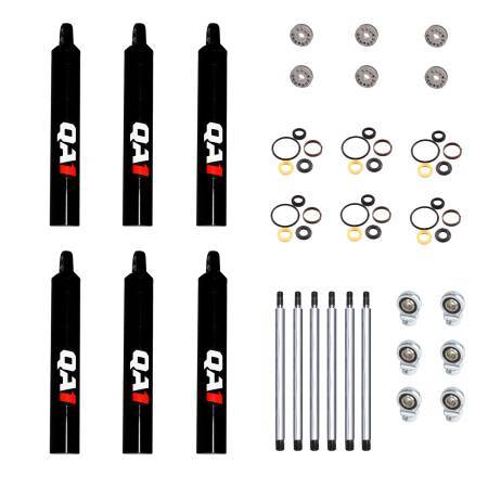 QA1 Shock Small Body Steel Dry Kit 6 PACK 7Q6-DRY-6PK