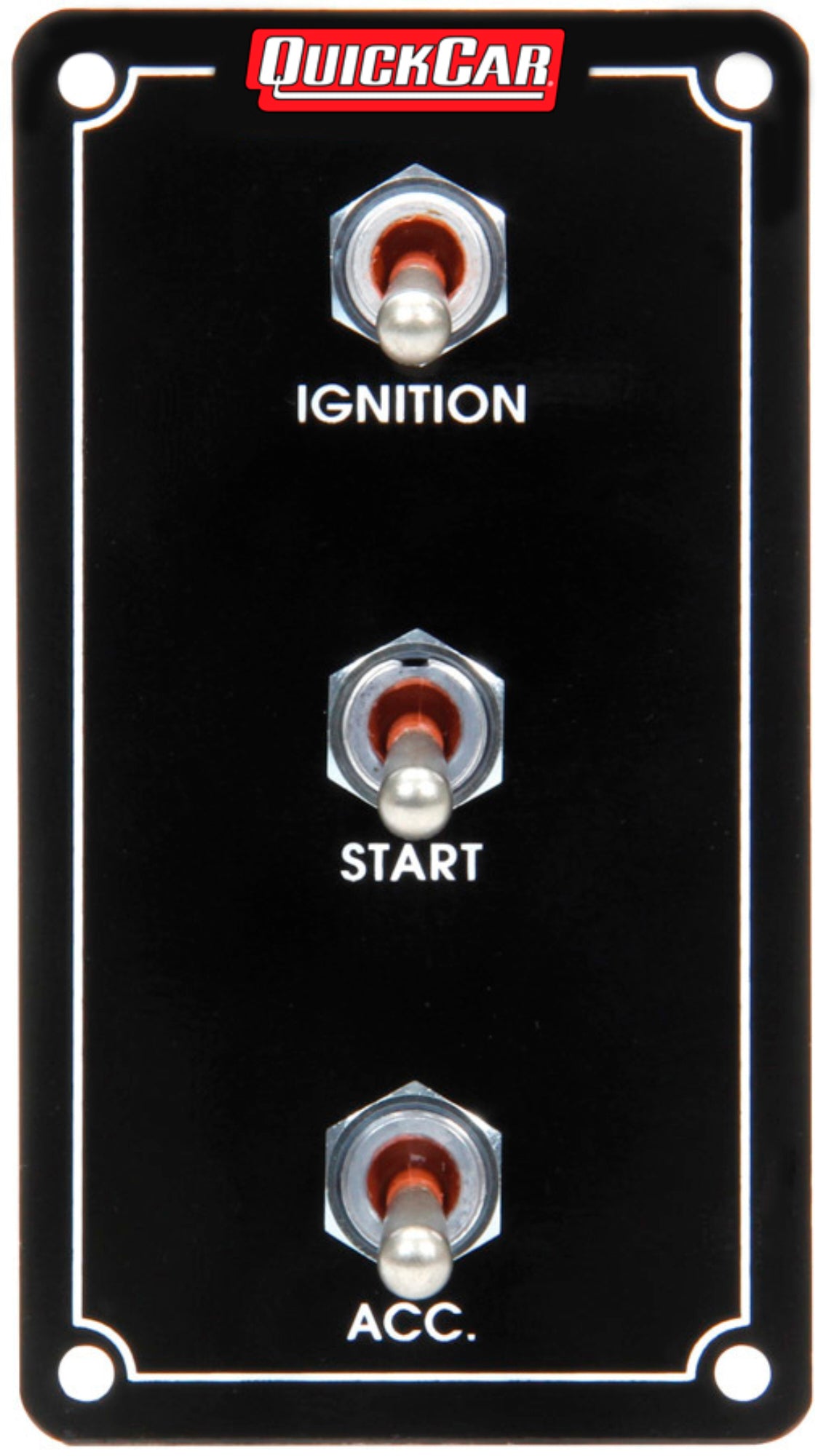 QuickCar Ign. Panel Extreme Vert. 3 Switch Dual Ignition 50-7911