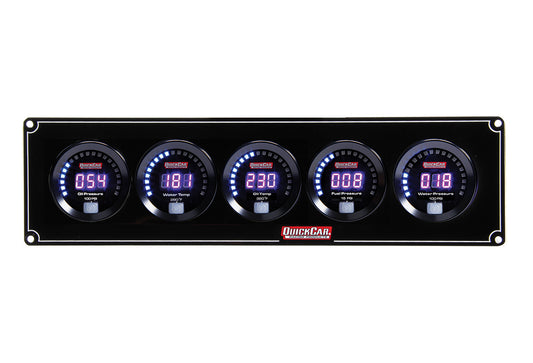 QuickCar Digital 5-Gauge Panel OP/WT/OT/FP/WP 67-5036