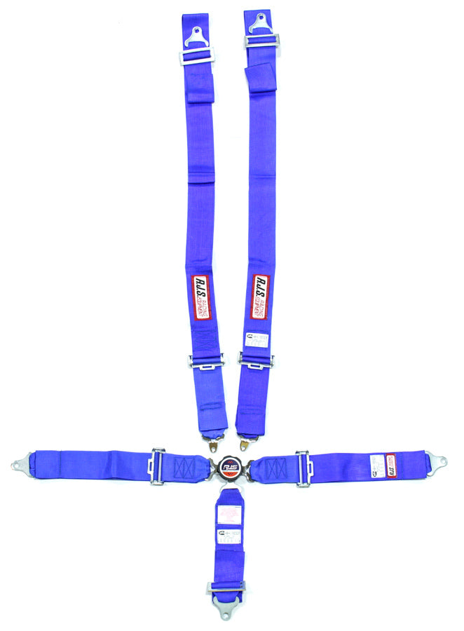 RJS 5-Point Quick-Release Camlock Harness 3" Sub (Blue)