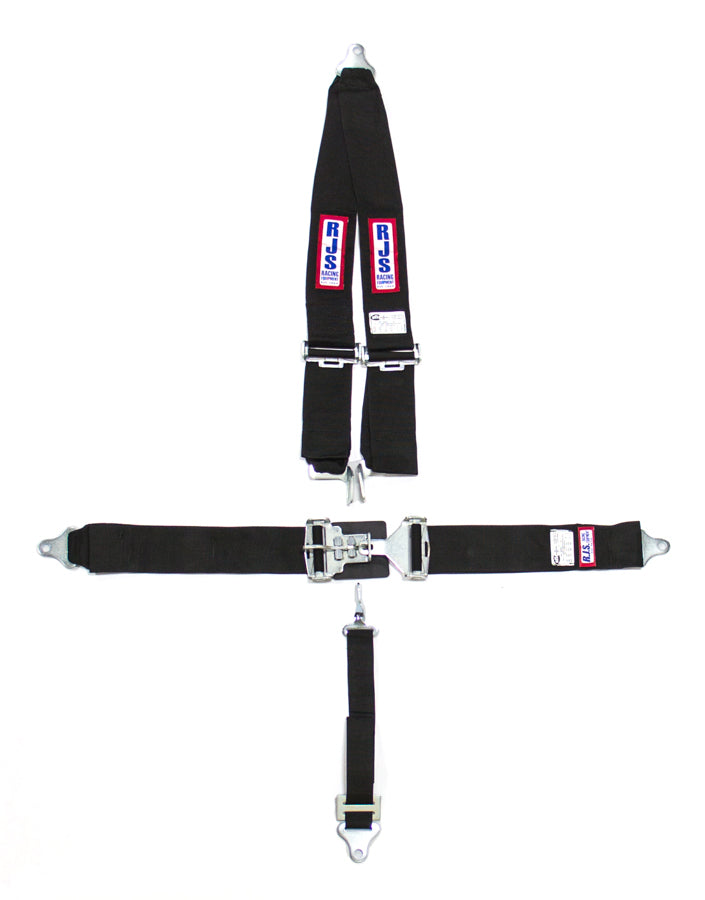 RJS 5-Point Roll Bar Mount Harness 2" Sub (Black)
