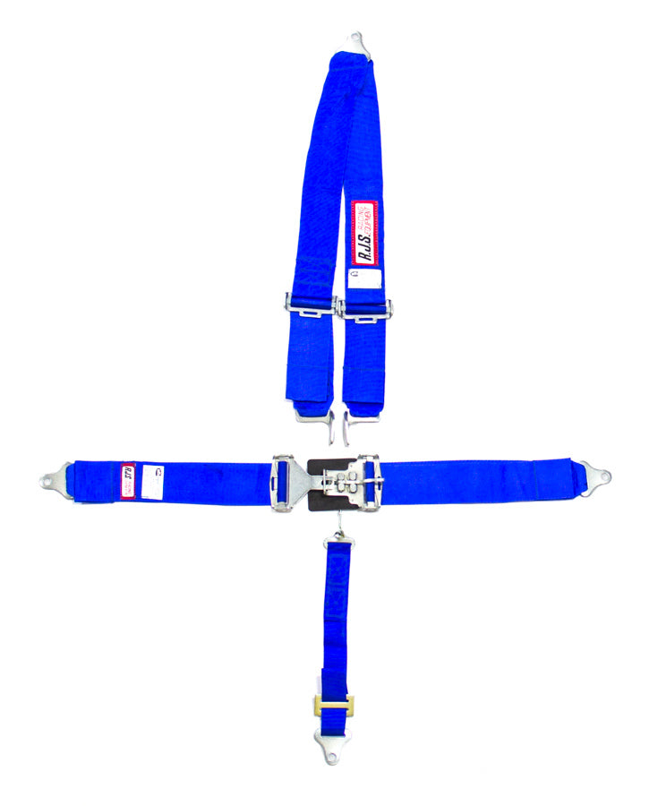 RJS 5-Point Roll Bar Mount Harness 2" Sub (Blue)