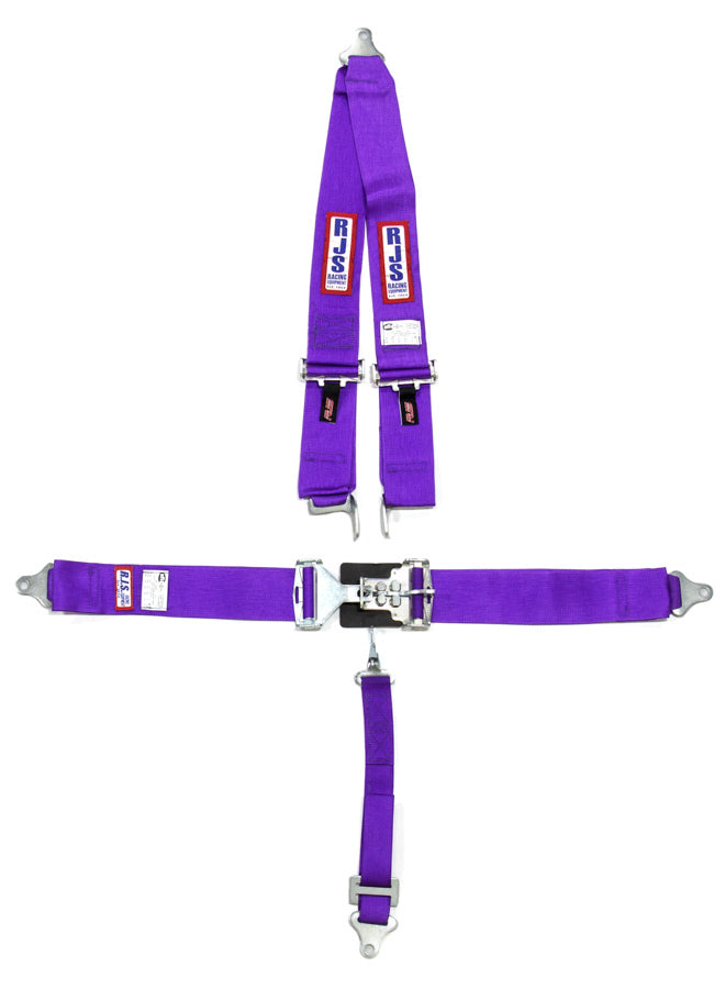 RJS 5-Point Roll Bar Mount Harness 2" Sub (Purple)