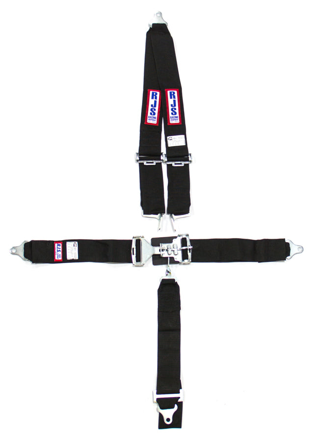 RJS 5-Point Roll Bar Mount Harness 3" Sub (Black)