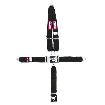 RJS 5-Point Roll Bar Mount Harness 3" Submarine Belt (Black)