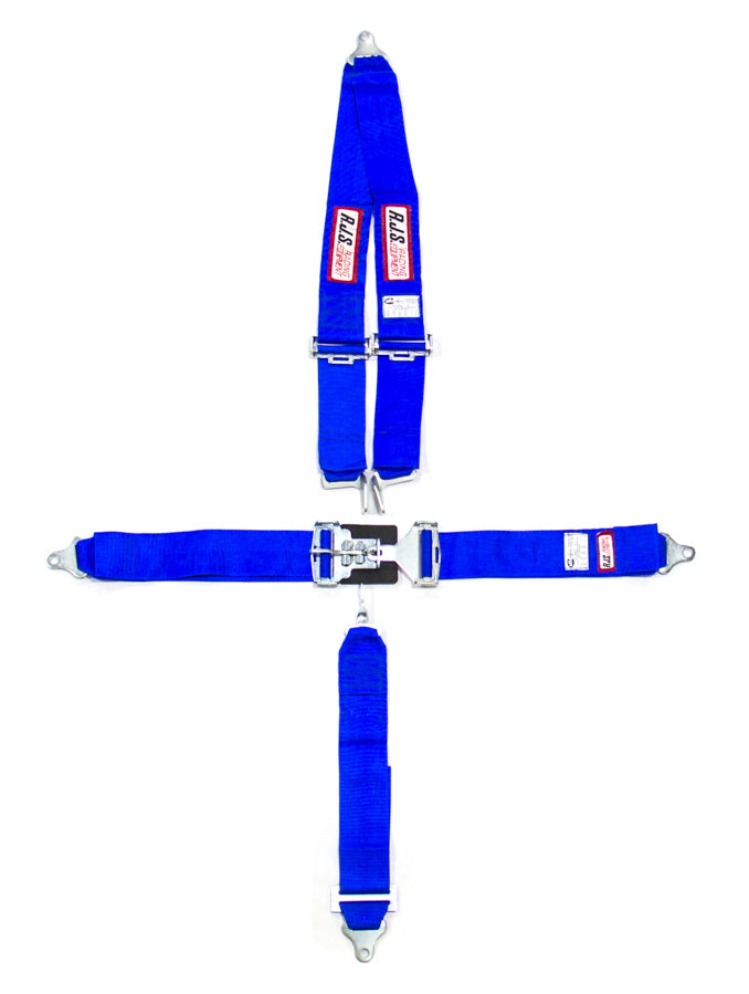 RJS 5-Point Roll Bar Mount Harness 3" Sub (Blue)