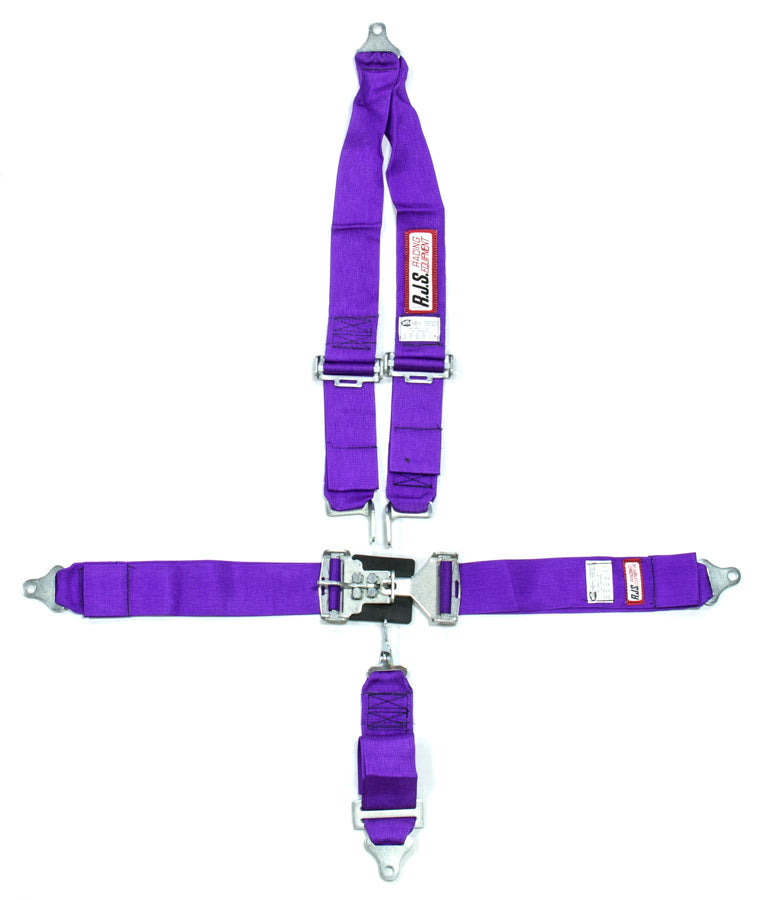 RJS 5-Point Roll Bar Mount Harness 3" Sub (Purple)