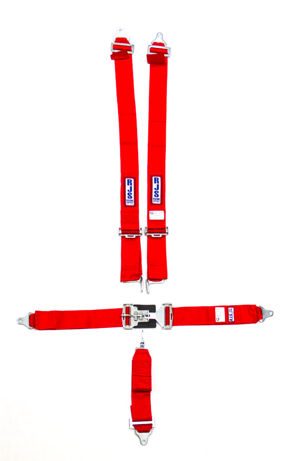 RJS 5-Point Individual Shoulder Mount Harness 3" Sub (Red)