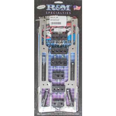 R&M Spark Plug Wire Loom SBC Polished Vertical 1101-90-P