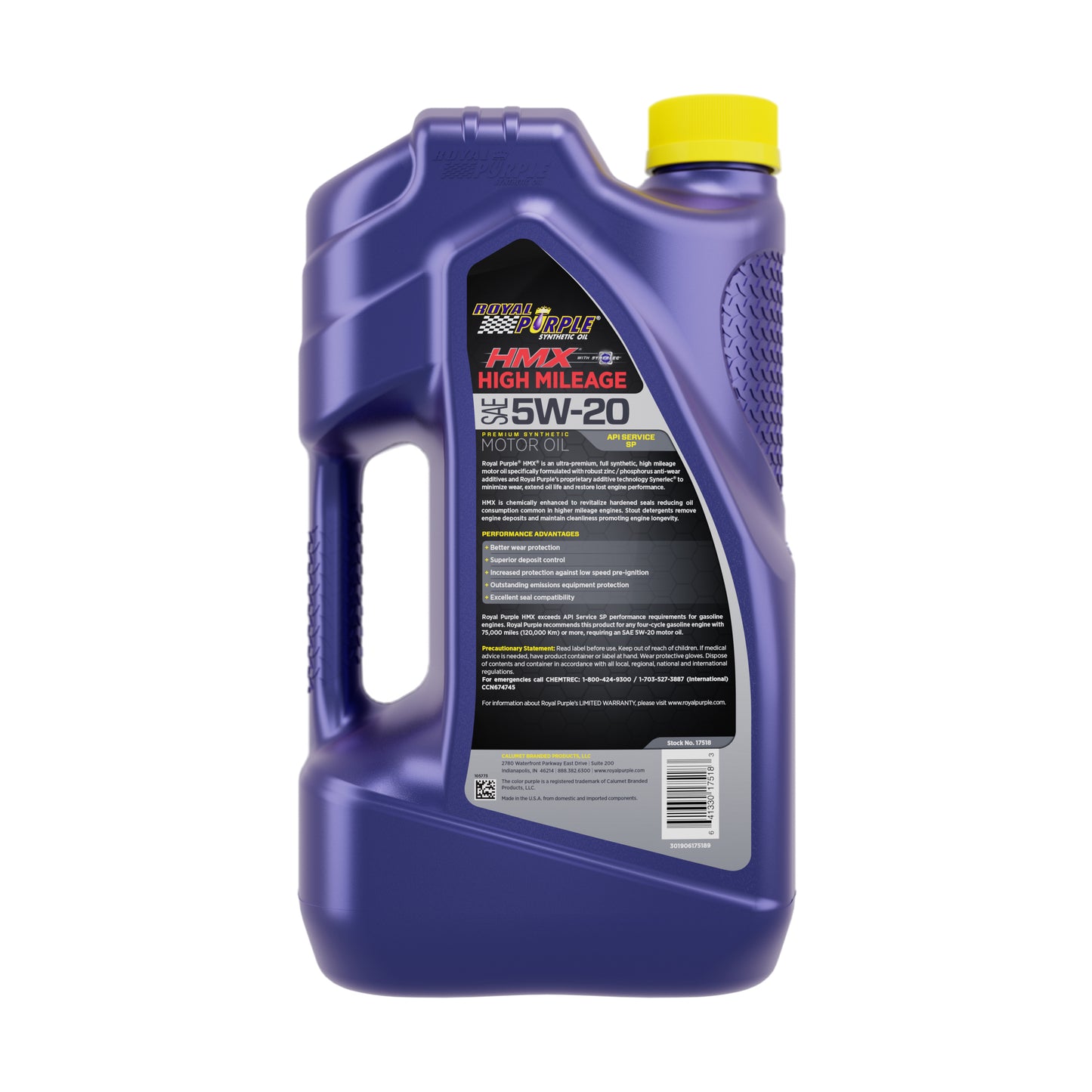 Royal Purple Synthetic Oil Label