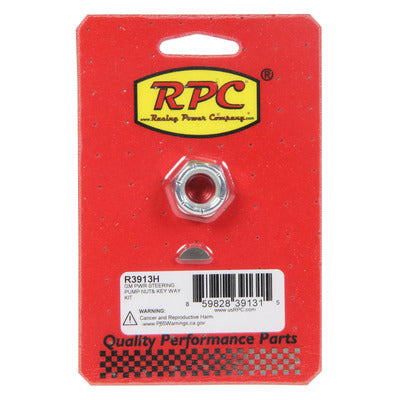 Racing Power GM Power Steering Pump Nut and Keyway Kit R3913H