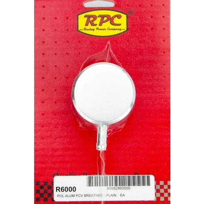 Racing Power Aluminum Plain PCV Breather Polished R6000