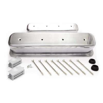 Racing Power SBC Aluminum Tall Center Bolt V/C Plain Polished R6046