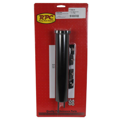 Racing Power Overflow Tank Stainless 2" x 10" Black R6081BK