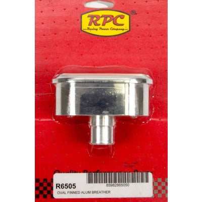 Racing Power Aluminum Finned V/C Breather Polished R6505