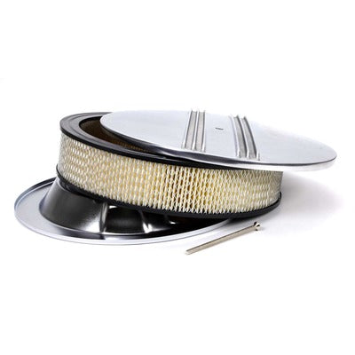 Racing Power 14x3 Aluminum Round Finned Drop Base A/C R6720