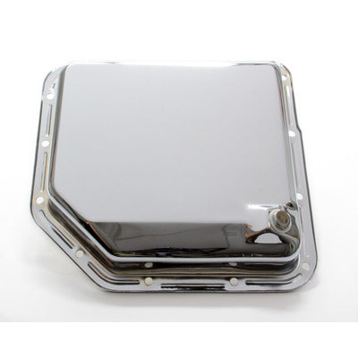 Racing Power TH350 Trans Pan Chrome Steel Plain R9074