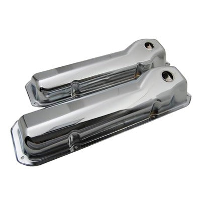 Racing Power Chrome Steel Valve Cover Ford 351C-351M-400 Pair R9295