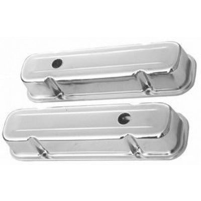 Racing Power 59-79 Pontiac 326-455 Valve Covers Tall Chrome R9300