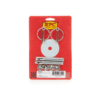 Racing Power 1/4" Flip-Over Pin w/1/2" Hood Stud Set R9669