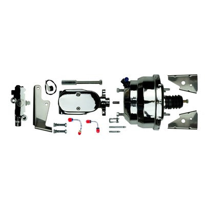 Right Stuff Chrome 8" Dual Booster and Master Cylinder J81315171