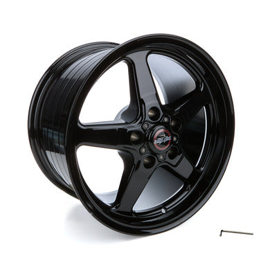Race Star 92 Drag Star Bracket Racer Gloss Black 17x10.5 92-705253B
