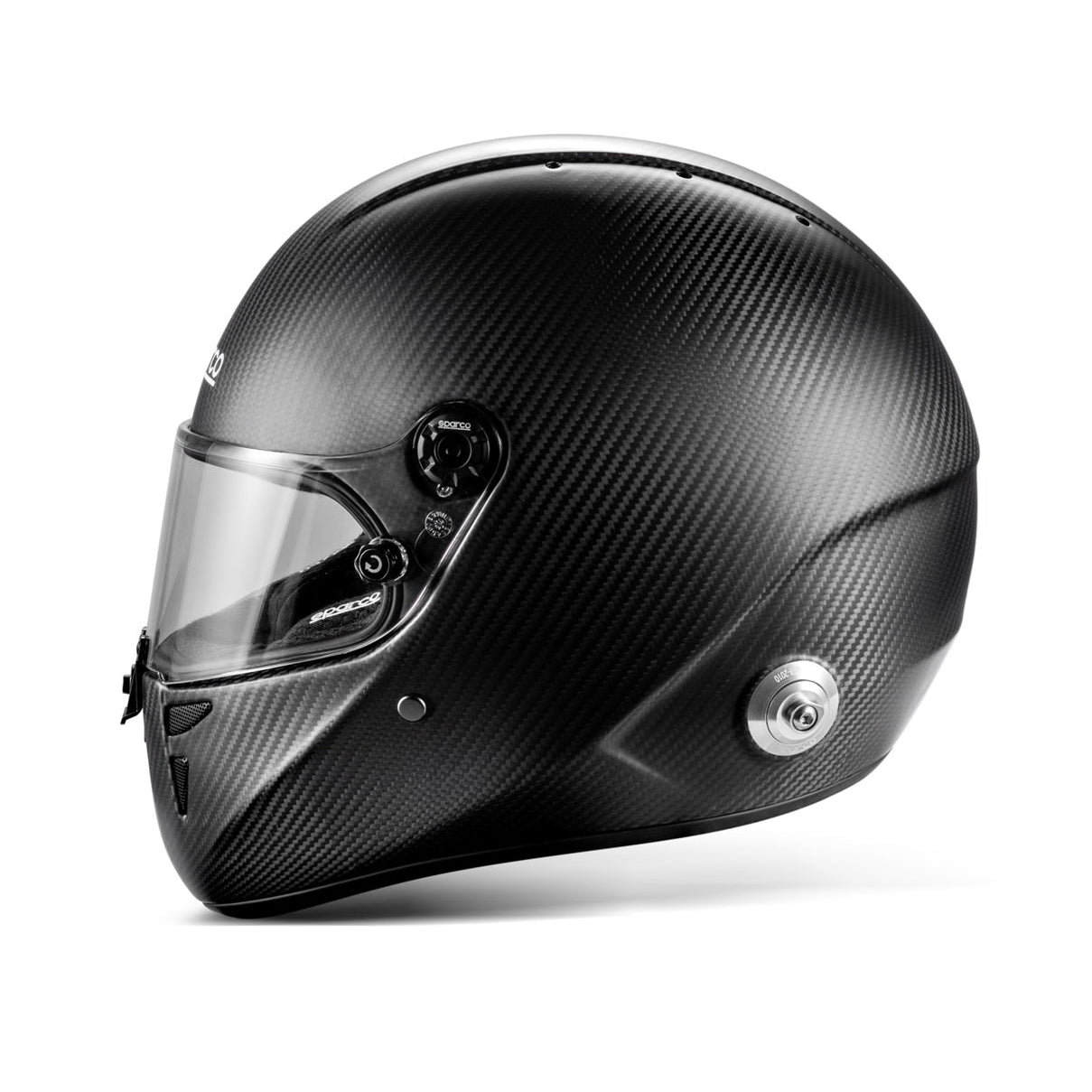Sparco Stealth RF Carbon Helmet SA2025 / FIA 8859-2024 (Left Side)