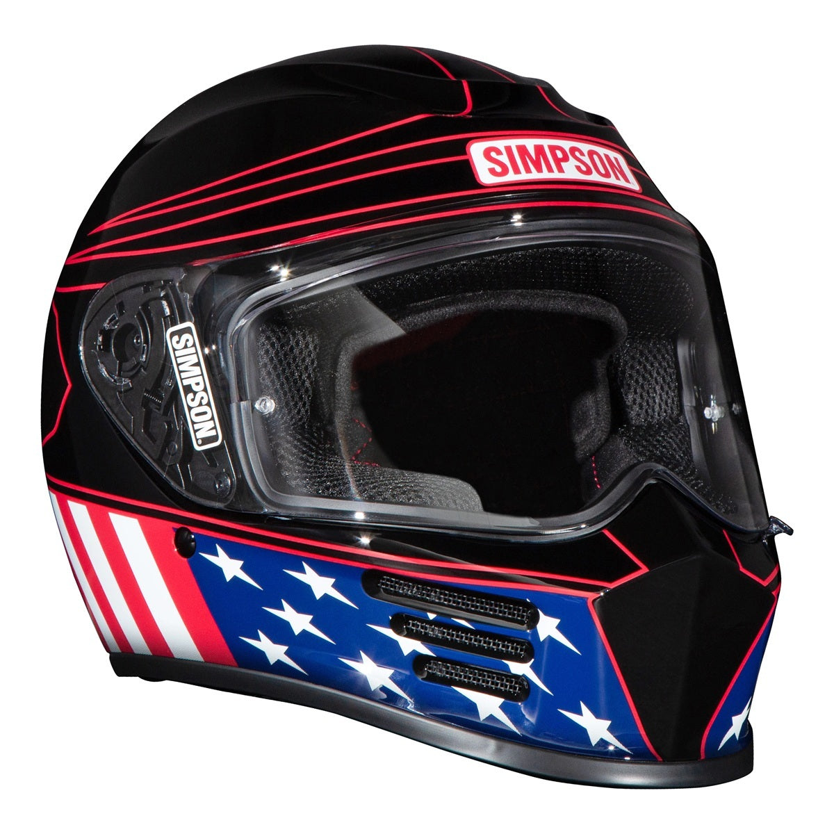 Simpson Americana Classic Speed Bandit Helmet, SA2025 (right side)