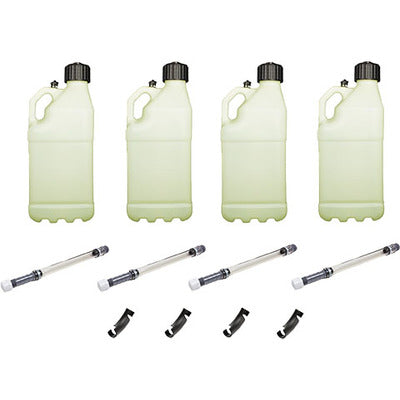 Sunoco Motorsports Utility Jug 5-Gallon (4pk), Glow-in-the-Dark White