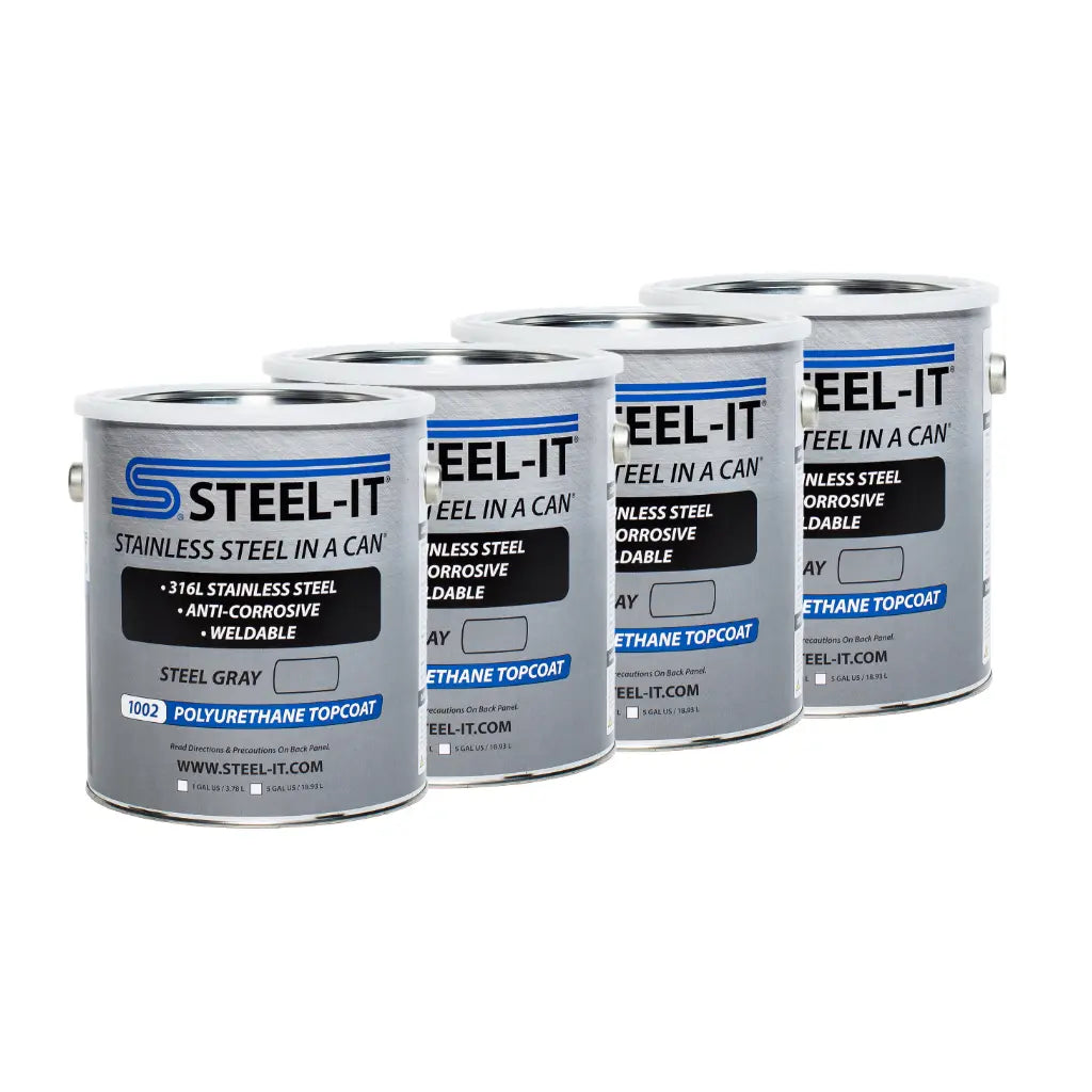 Steel-It Steel Gray Polyurethane Case Gallon (CASE1002G)