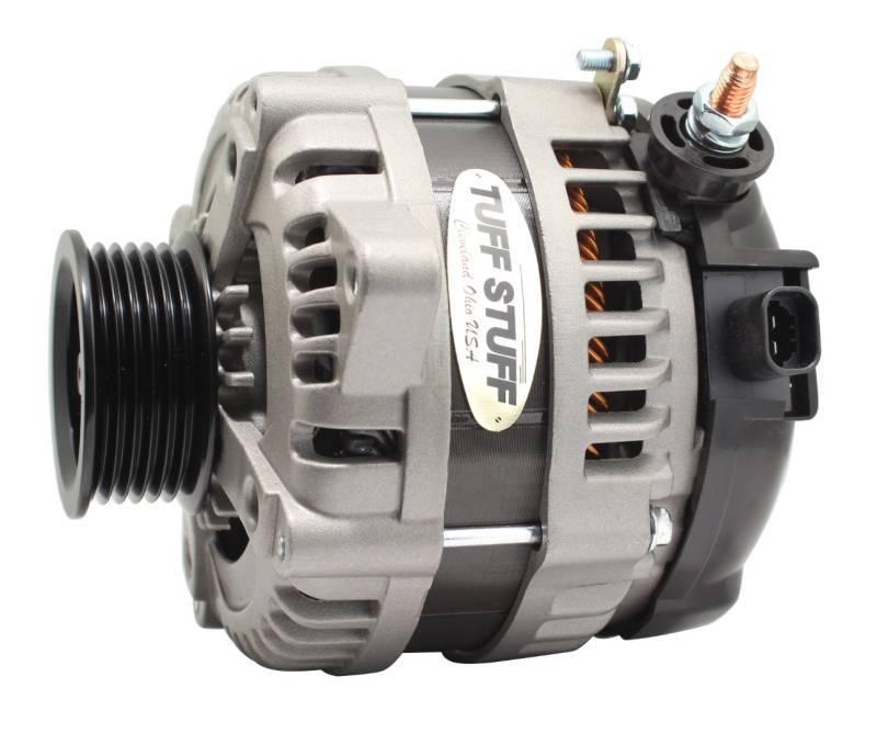 Tuff-Stuff 225 MAX AMP Alternator 6-Groove 1-Wire Cast 8321FC6G1W